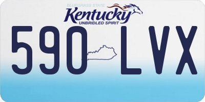 KY license plate 590LVX