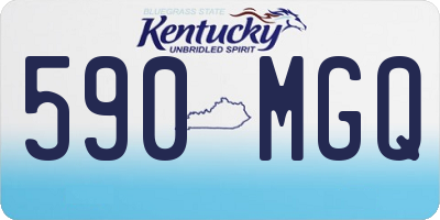 KY license plate 590MGQ