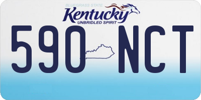 KY license plate 590NCT