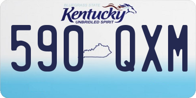 KY license plate 590QXM