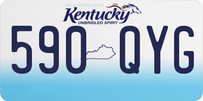 KY license plate 590QYG
