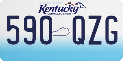 KY license plate 590QZG