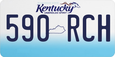 KY license plate 590RCH