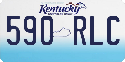KY license plate 590RLC
