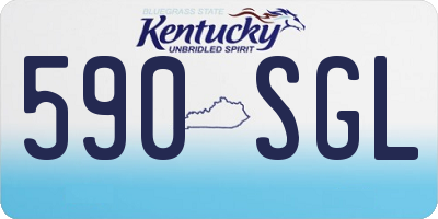 KY license plate 590SGL