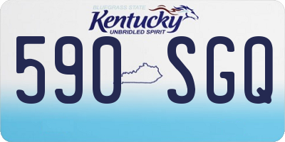 KY license plate 590SGQ