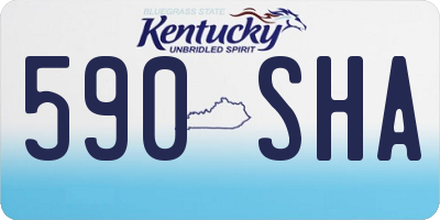 KY license plate 590SHA