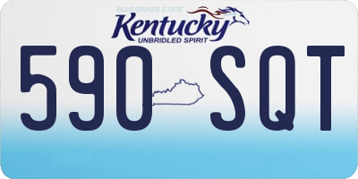 KY license plate 590SQT