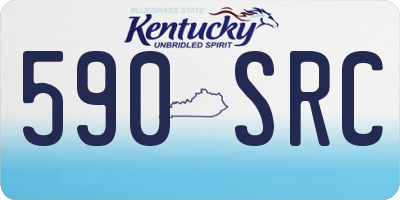 KY license plate 590SRC