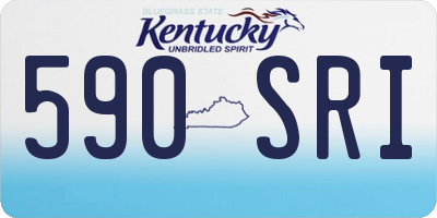 KY license plate 590SRI