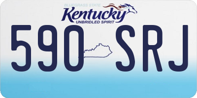 KY license plate 590SRJ