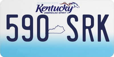 KY license plate 590SRK