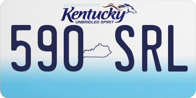KY license plate 590SRL