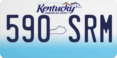 KY license plate 590SRM