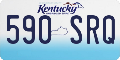 KY license plate 590SRQ