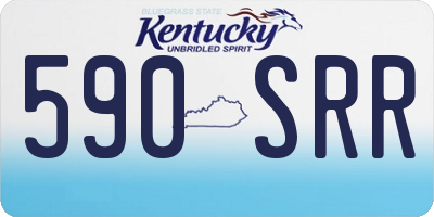KY license plate 590SRR