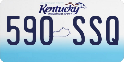 KY license plate 590SSQ