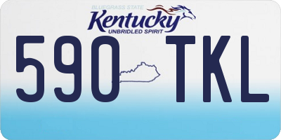 KY license plate 590TKL