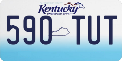 KY license plate 590TUT