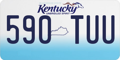KY license plate 590TUU