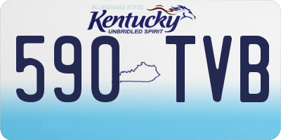 KY license plate 590TVB