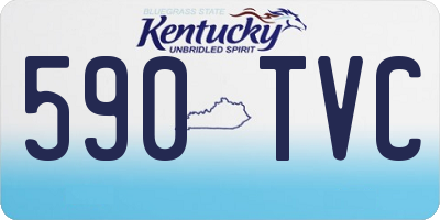 KY license plate 590TVC