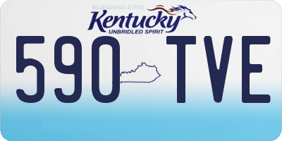 KY license plate 590TVE