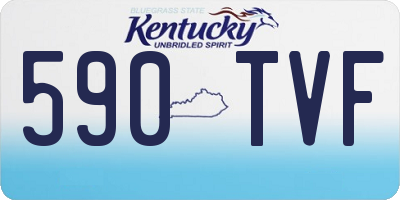 KY license plate 590TVF