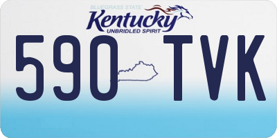 KY license plate 590TVK