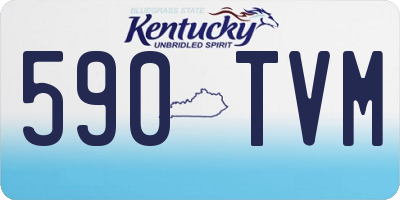 KY license plate 590TVM