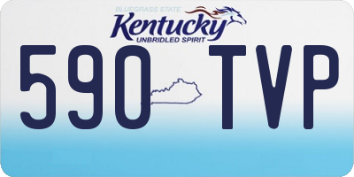 KY license plate 590TVP