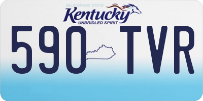 KY license plate 590TVR