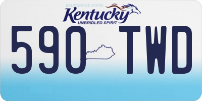 KY license plate 590TWD