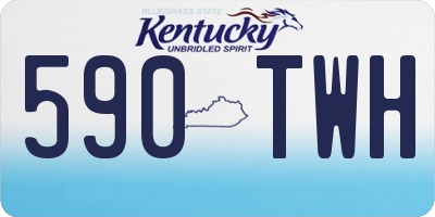 KY license plate 590TWH