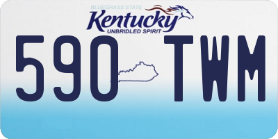 KY license plate 590TWM