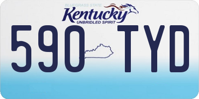 KY license plate 590TYD