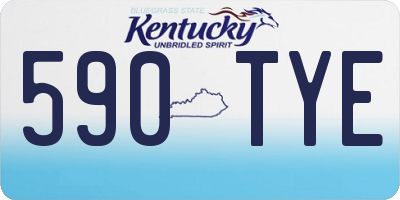 KY license plate 590TYE