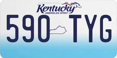 KY license plate 590TYG