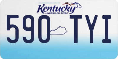 KY license plate 590TYI