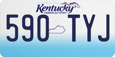 KY license plate 590TYJ