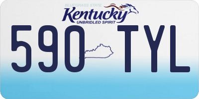 KY license plate 590TYL