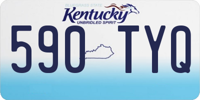 KY license plate 590TYQ