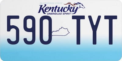 KY license plate 590TYT