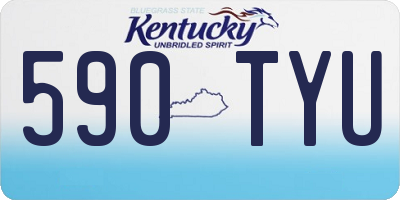 KY license plate 590TYU