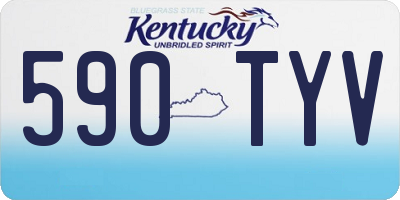 KY license plate 590TYV