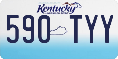 KY license plate 590TYY