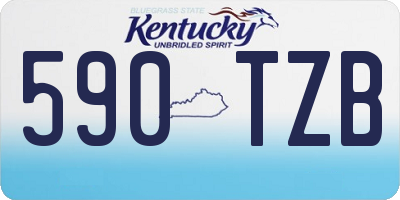 KY license plate 590TZB