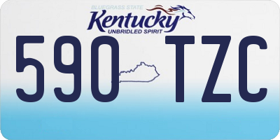KY license plate 590TZC