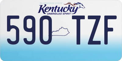 KY license plate 590TZF