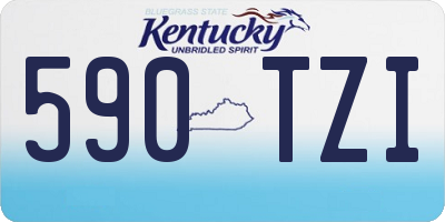 KY license plate 590TZI